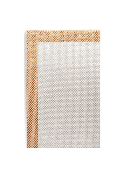 Natura Sisal Hasır Görünümlü Çerçeveli Oval Halı Ntr14 Sarı-krem