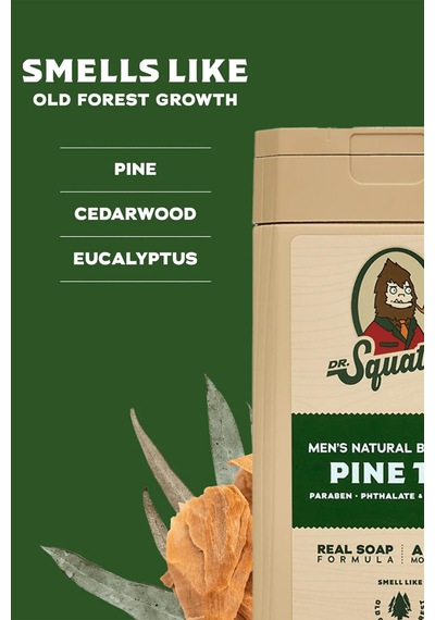 Dr. Squatch Men's Pine Tar Duş Jeli 414ml Çam - Deniz Rezenesi