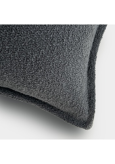 "grey" Dokulu Kırlent Kılıfı - 30x50 Gri