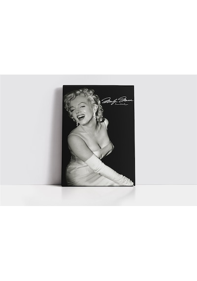 Siyah Beyaz Marilyn Monroe Kanvas Tablo-154322