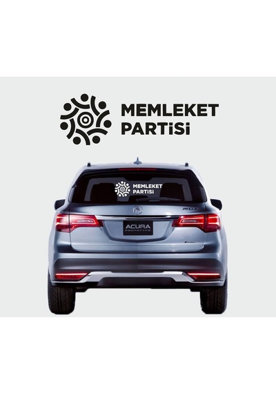 Memleket Partisi Logo Sticker 33 X 10 Cm