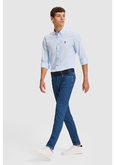 U.S. Polo Assn. Erkek Eflatun Jean Pantolon 50325194-dn0013 Blue Rınse