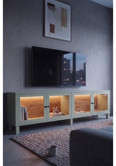 Robin Home Prime Temperli Cam Kapaklı Neon Led Işıklı Tv Ünitesi Tv Sehpası Vitrin Ahşap Ayaklı Sepet-ıhlamur Yeşili Yeşil Robin Home Prime Temperli Cam Kapaklı Neon Led Işıklı Tv Ünitesi Tv Sehpası Vitrin Ahşap Ayaklı Sepet-ıhlamur Yeşili Yeşil