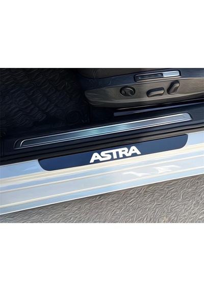 Astra Pleksi Kapı Eşiği Piano Black 4 Parça