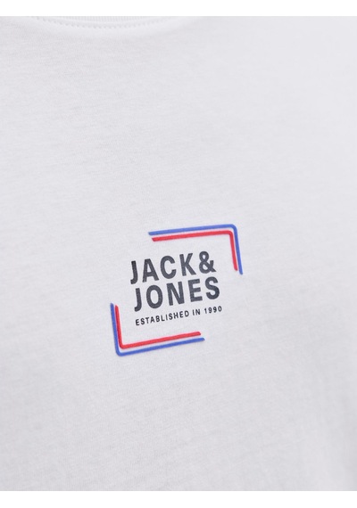 Jack & Jones Graphic Erkek Beyaz Tişört 12268415-w Beyaz