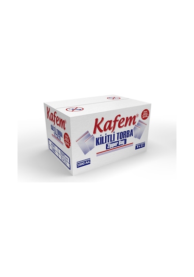 9 x 11 CM Kilitli Poşet / Naylon Torba ( 12.000 Adet ) Koli - Kafem