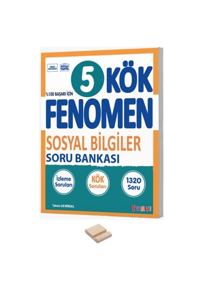 5. Sınıf Kök Sosyal Bilgiler Soru Bankası Ve Telefon Standı
