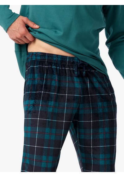 Blackspade Erkek Polar Pijama Takımı 40978 - Yeşil