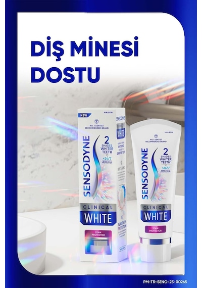 Sensodyne Klinik Beyazlık Diş Lekelerine Karşı Diş Macunu 75 ML