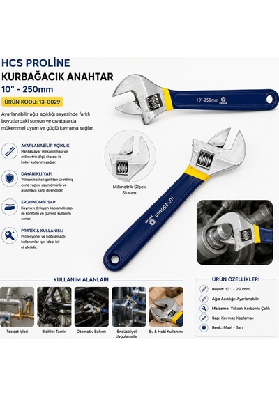Hcs Kurbağacık Anahtar 250x30 No-10''