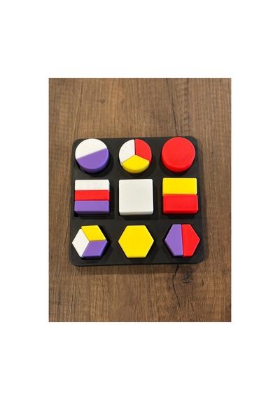 Montessori Geometrik Şekil Eşleştirme Ve Parça Bütün Oyunu