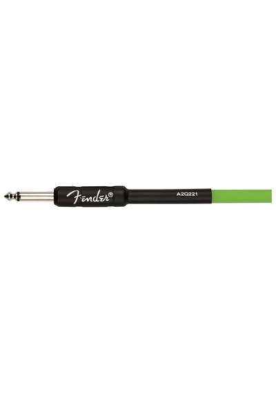 Fender 3 Metre Professional Glow İn The Dark Cable 3 Metre Yeşil Kablo