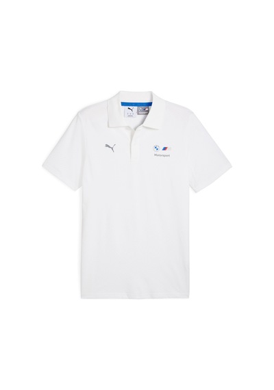 Puma Bmw Mms Jaquard Polo Erkek Yetişkin Polo T-shirt Beyaz