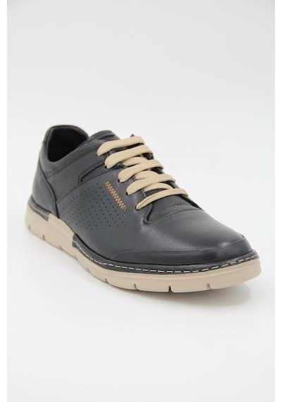 Freefoot 221979 Erkek Casual Ayakkabı - Siyah Deri Siyah