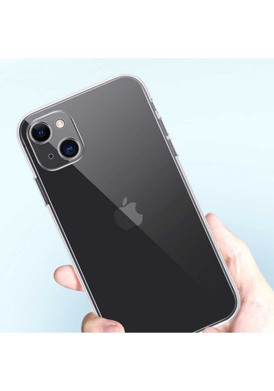 Apple Uyumlu iPhone 13 Mini Kılıf Blok Sert Arka Yüzey Yumuşak Silikon Kenar