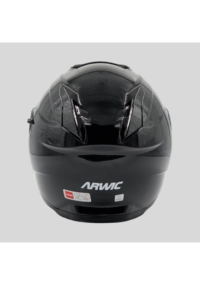 Arwic AR935 Parlak Çene Açılır Ece-R 22.06 Motosiklet Kaskı Siyah
