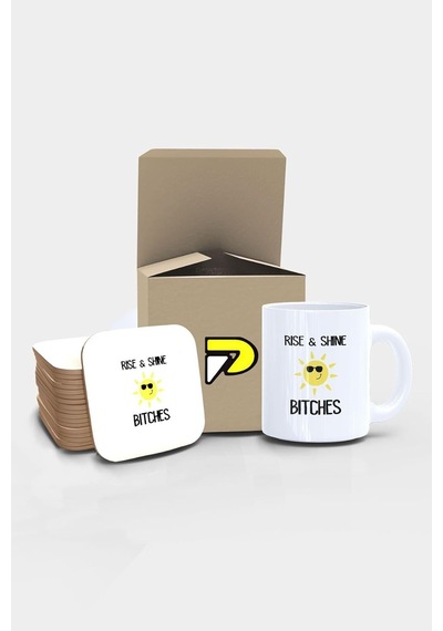 And Bitches Güneş Komik Tasarımlı Baskılı Kupa Bardak Seti Eğlenceli Özel Hediye Mug Diğer