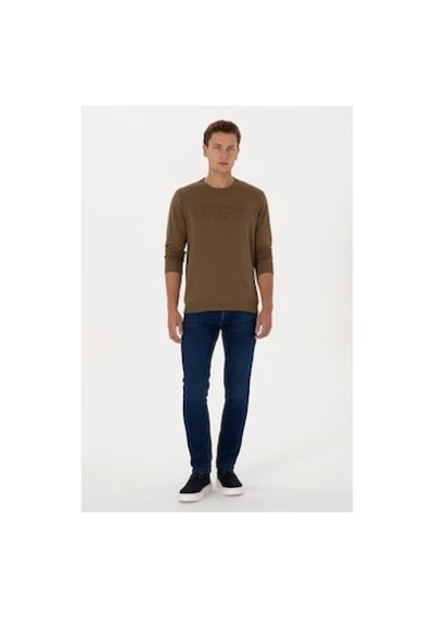 Us Polo Assn. U.s. Polo Assn. Erkek Sweatshirt Haki Vr027haki