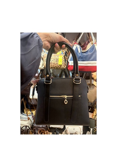 Miami Polo Club Orijinal Kadın Gold Detaylı El Ve Omuz Çantası Uzun Askısı Mevcuttur En 24 Cm Boy 24 Cm Siyah