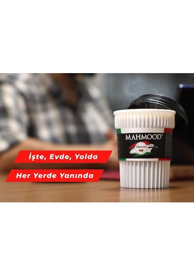 Mahmood Coffee Cappuccino Klasik Karton Bardak 25 Gr x 6 Adet