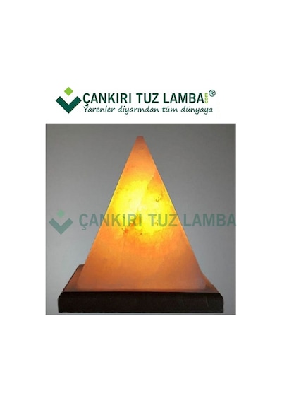 Çankırı Tuz Lamba'dan Piramit Kaya Tuzu Lambası