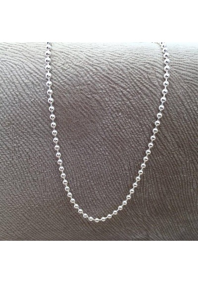 Gümüş Top Erkek Kolye Zincir ve Bileklik Set 33Gr 4Mm Msn19S