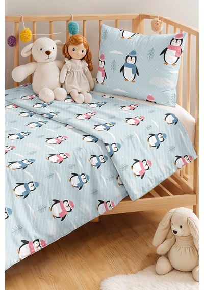 Evimde Bambaşka Mavi Penguen Çocuk Odası Tek Kişilik Pike Takımı-kış Desenli Pastel 160x220 CM Kapitone Yatak Örtüsü Evimde Bambaşka Mavi Penguen Çocuk Odası Tek Kişilik Pike Takımı-kış Desenli Pastel 160x220 CM Kapitone Yatak Örtüsü