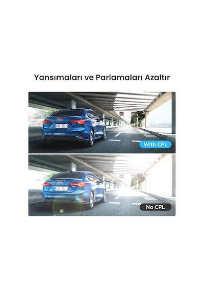 Viofo Cpl-600 Polarize Rtc420/rc320/a329s/a329t/a229 Ultra Arka Kamera Uyumlu Cpl Filtre
