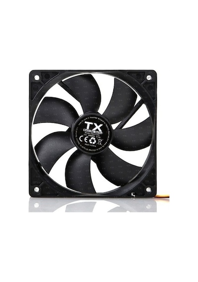 Tx 12 Cm Sessiz Siyah Kasa Fanı