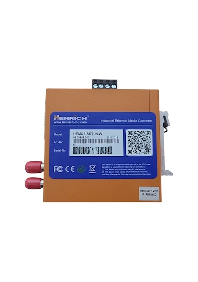 Henrich Hemc3-sst-vlw Endüstriyel Ethernet Medya Dönüştürücü Dın-rail Unmanaged Converter