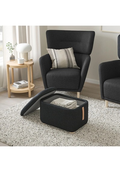 Ikea Siyah Konforlu Berjer Koltuk - Berjer Ve Puf