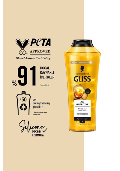 Oil Nutritive Şampuan 400ml X 6'lı Set Tüm Saç Tipleri