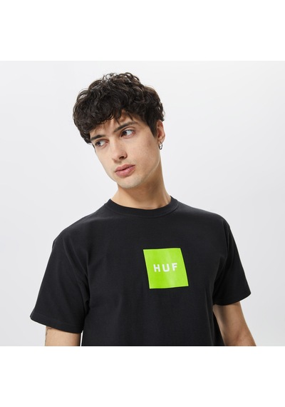 Huf Essentials Box Logo Erkek Siyah T-shirt