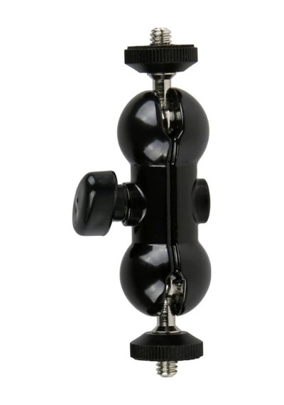 Ayex St-24 Çift Küresel Başlıklı Mini Mafsallı Kol 1/4 İnç Kamera Ve Aksesuar Aparatı