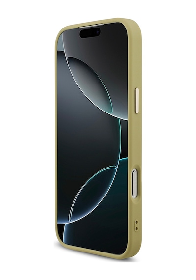 Apple Uyumlu iPhone 17 Pro Max Kılıf Guess Lisanslı 4g Büyük Metal Logolu Glitter Kapak Gold Gold