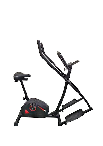 Voit V-fit 2 Si 1 Arada Manyetik Eliptik & Kondisyon Bisikleti 8 Kademeli Direnç, Lcd Ekranlı, Nabız Ölçerli, Sessiz Ve Kompakt Ev Tipi Kardiyo Aleti Siyah-kırmızı