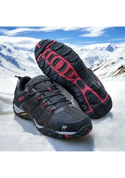 Erkek Outdoor Trekking Su Geçirmez Waterproof Ortopedik Vibram Kaymaz Taban Spor Ayakkabısı Füme Erkek Outdoor Trekking Su Geçirmez Waterproof Ortopedik Vibram Kaymaz Taban Spor Ayakkabısı Füme