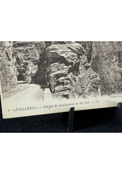 Fransa Vintage Kartpostal Hotel Ollivier.t. C. F.c.a.f. Guıllaumes. Gorges De Guillaumes Et Du Var. Ll