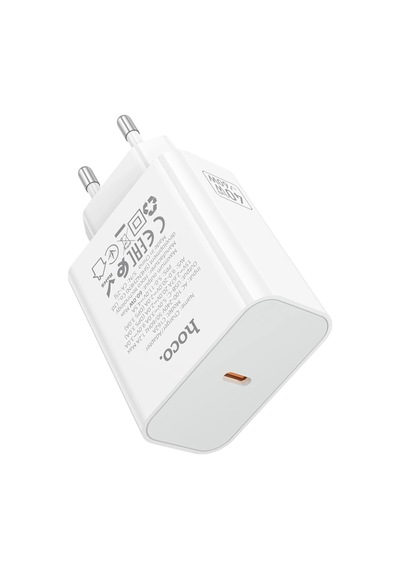 Hoco. C162a 40w Pd Destekli Type-c Tek Port Eu Şarj Adaptörü - Beyaz