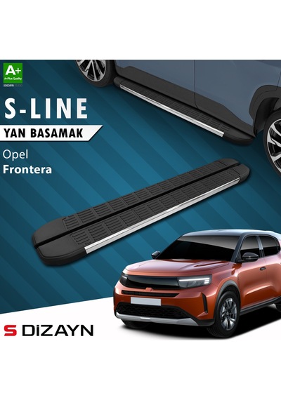 S-dizayn Opel Frontera S-line Krom Yan Basamak 183 Cm 2024 Üzeri A+ Kalite