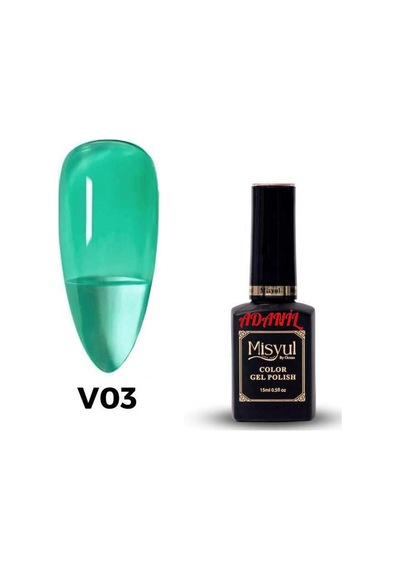 Adanil 15 ML Misyul Profesyonel Kalıcı Oje Saydam Yeşil No:V03