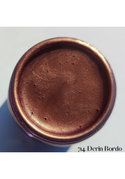 Su Bazlı Sıvı Varaklar 40ml - 714 Derin Bordo Ahşap, Taş Tozu, Hobi, Dıy