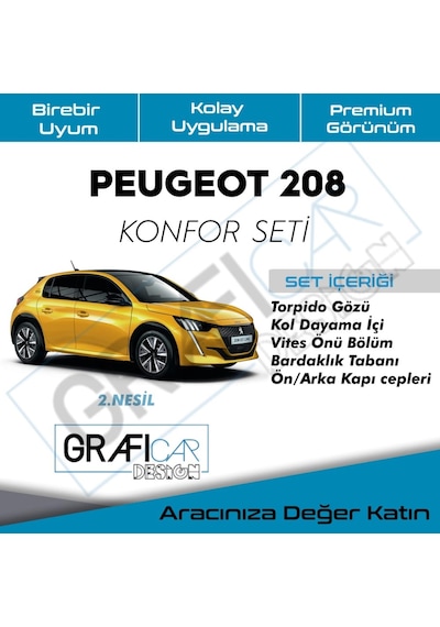 Peugeot 208 - Araç Içi Ses  Kumaş Kaplama-Konfor Seti