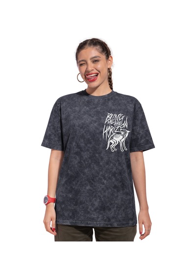 Tasarım Bring Me The Horizon Müzik Grubu Sırt Baskılı Unisex Over Siyah