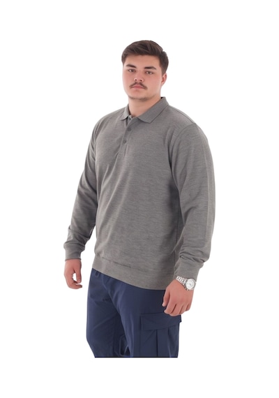 Erkek Büyük Beden 115-155 Kilo Arası İçin Uygun Uzun Kol Polo Yaka Mevsimlik Sweatshirt Antrasit Erkek Büyük Beden 115-155 Kilo Arası İçin Uygun Uzun Kol Polo Yaka Mevsimlik Sweatshirt Antrasit