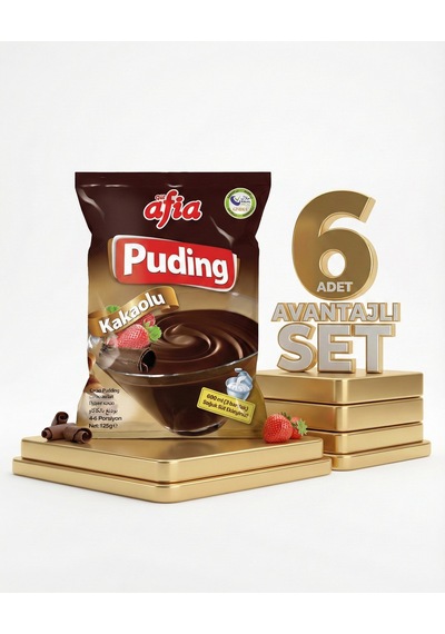 Afia Kakaolu Puding 6x125 Gr