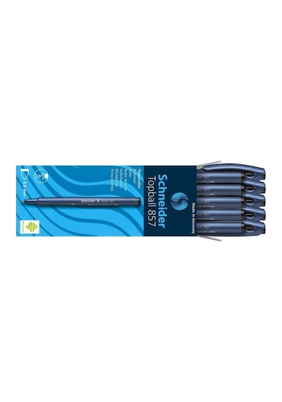 Schndeir Schneider 857 Topball Roller Kalem Siyah 10 Lu 1 Paket 10 Adet Siyah