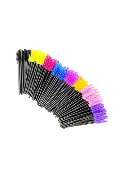Tek Kullanımlık Kirpik Fırçaları Kirpik Uzatma Araçları Kaş Fırçası Maskara 50pcs Pink