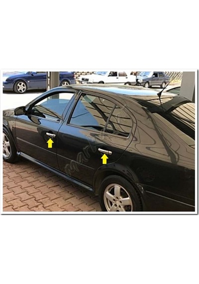 Skoda Octavia Krom Kapı Kolu 2004-2008 4 Kapı Paslanmaz Çelik
