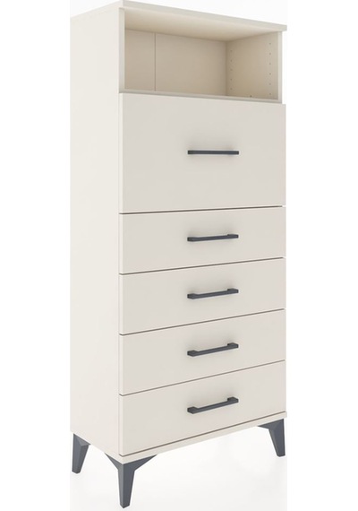 Hyperion Dolap Tek Raflı 5 Çekmeceli 60x44x134 Aytaşı-aytaşı Aytaşı